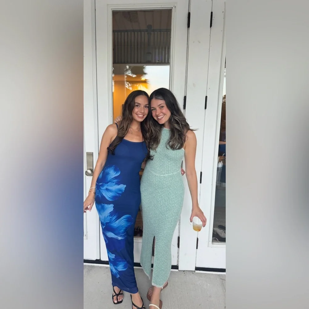 Free People Aqua Knit Backless Maxi Dress - Picture 5 of 5